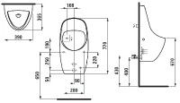Laufen TAMARO-VS urinál, pouze keramika, bílá   H8411210000001